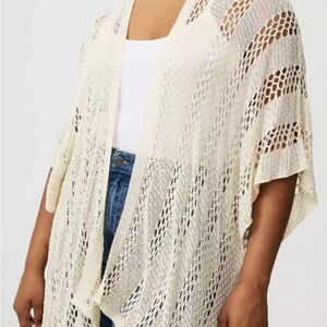 Torrid  Open-Knit Women's Sweater cream